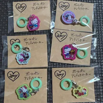 헬로키티와 히스미니의 엄브렐라 마커 6개 세트
