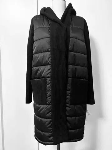 MATRESSE 후드 부착 블랙 롱 코트