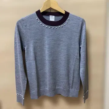 폴스미스 스웨터 그레이 펄 버튼