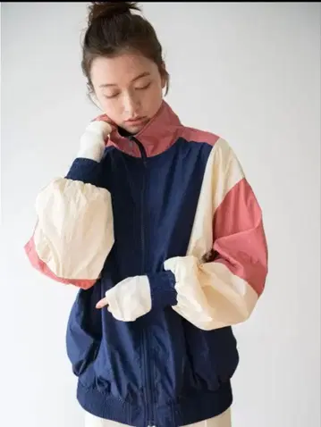 ungrid 컬러 블로킹 블루종