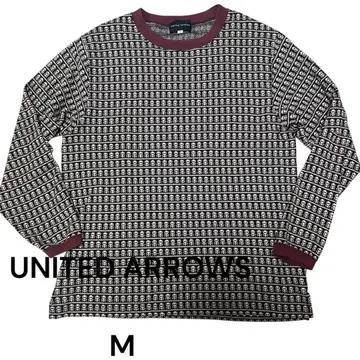UNITED ARROWS 스컬 패턴 긴팔 티셔츠 M 빅 사이즈