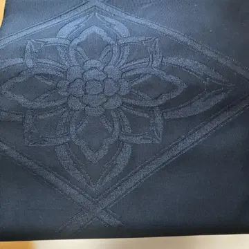 니시진 가와무라 직조 오비 블랙 무지 미사용 새상품