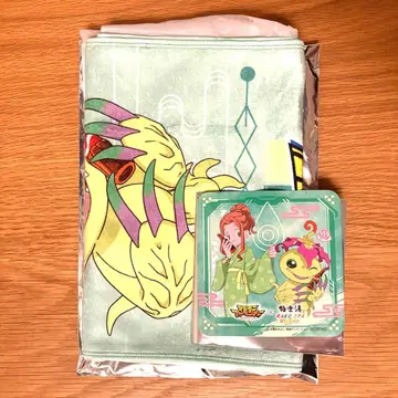 디지몬 극락탕 미미 타월 코스터 세트