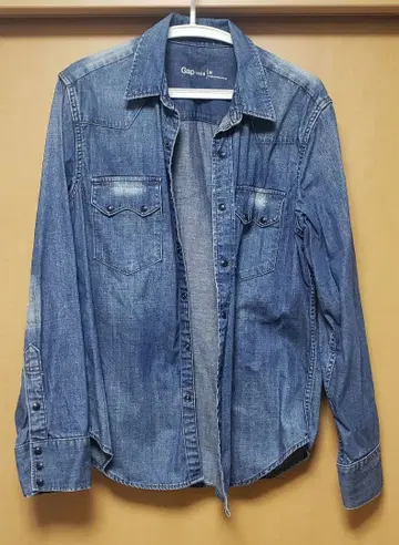 Gap 데님 셔츠 M 데미지 가공
