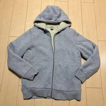 L.L.Bean 플리스 안감 그레이 후드티