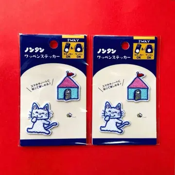 새상품 논탄 와펜 스티커 2WAY 타입 2개 세트