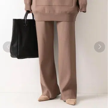 Spick&Span 스트레치 리브 팬츠