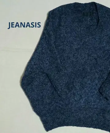 [ JEANASIS ] 알파카 혼방 U넥 7부 소매 니트