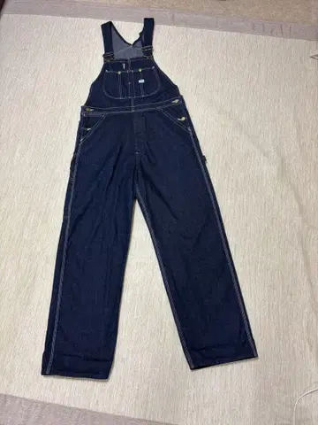 리 다크 데님 오버롤