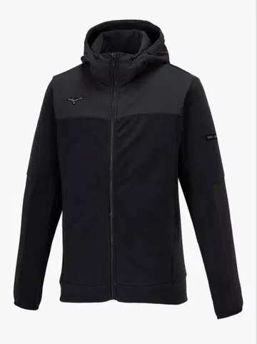 미즈노 플리스 후드티 XL 블랙