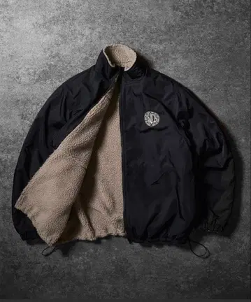 리버서블 나일론 보아 블루종 2way