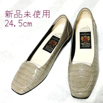 MIHAMA 24.5cm 미사용 새상품 엠보 에나멜 커터 신발