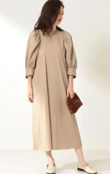 Demi-Luxe BEAMS 퍼프 슬리브 원피스