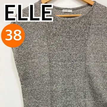 ELLE 상의 반팔 티셔츠 포멀 블랙 38 [ CT1715 ]