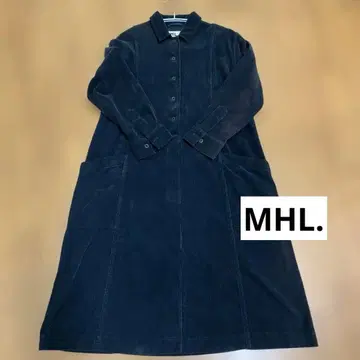 MHL. 롱 원피스 코듀로이 다크 브라운