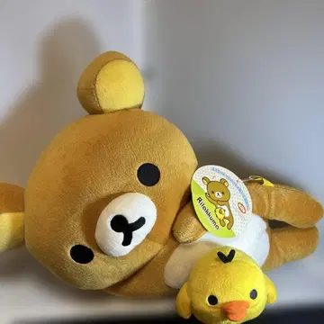 리락쿠마 봉제 인형 키이로이토리 잇쇼누이구루마 택 포함