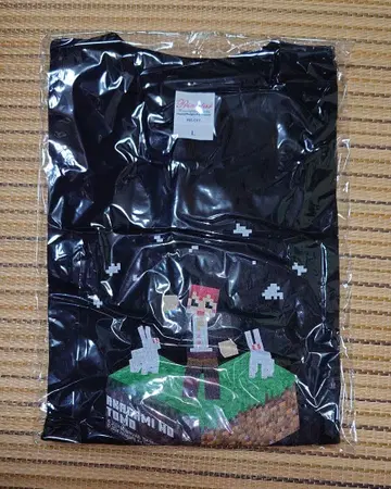 아카가미노토모 마인크래프트 T셔츠 블랙 L 사이즈