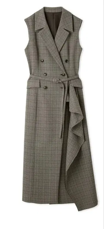 FRAY I.D 더블 브레스트 아지메 디자인 원피스