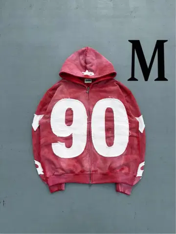 9090 넘버링 스타 로고 집 후디