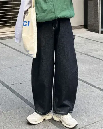 CPCM 커브 페인터 팬츠 S 사이즈 네이비