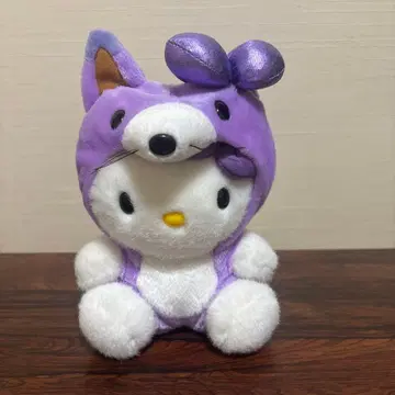 헬로키티 봉제 인형 보라색