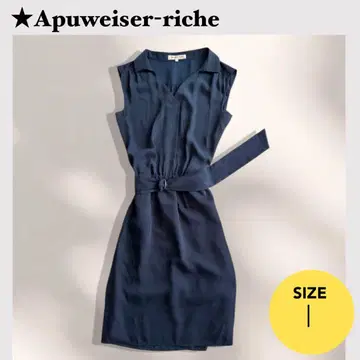 아푸와이저 리셰 셔츠 원피스 프렌치 슬리브 네이비 네이비 컬러