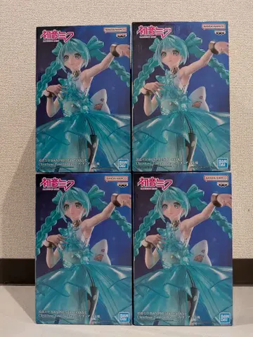 하츠네 미쿠 EVOLVE ClearluxeEmeraldGem 피규어 4개