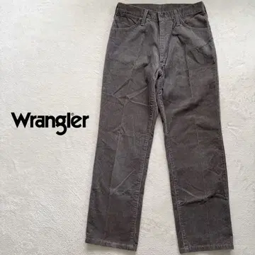 랭글러 28인치 S 코듀로이 팬츠 일본제 그레이 스트레이트 데님