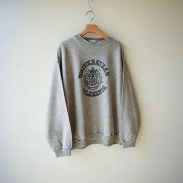 90s EURO 칼리지 프린트 스페인 맨투맨 3단 아치