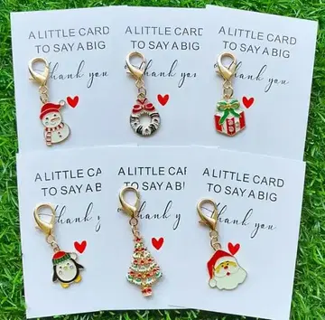 크리스마스 키링 6개 세트