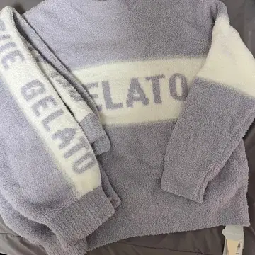 젤라또피케 파우더 스트릿 자카드 풀오버 롱팬츠 라벤더