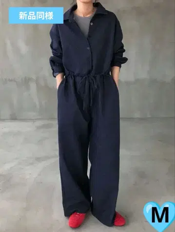 드롭 숄더 올인원 작업복