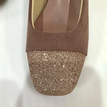 ESPERANZA 더스티 핑크 글리터 펌프스 일본제 스웨이드 반짝이