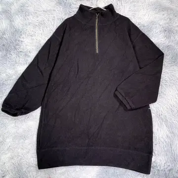 BEAUTY&YOUTH 하프 지퍼 원피스 블랙 봄/가을