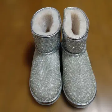 앙코키누 실버 스팽글 어그 부츠 LL 미사용