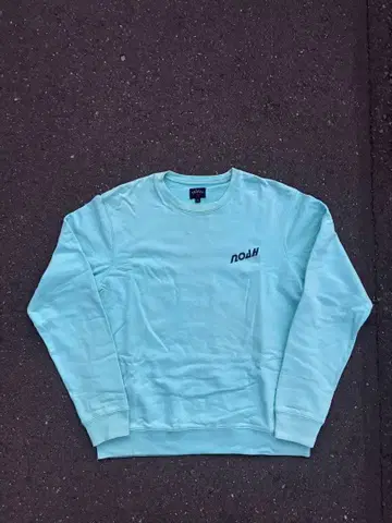 NOAH 민트 그린 크루넥 맨투맨