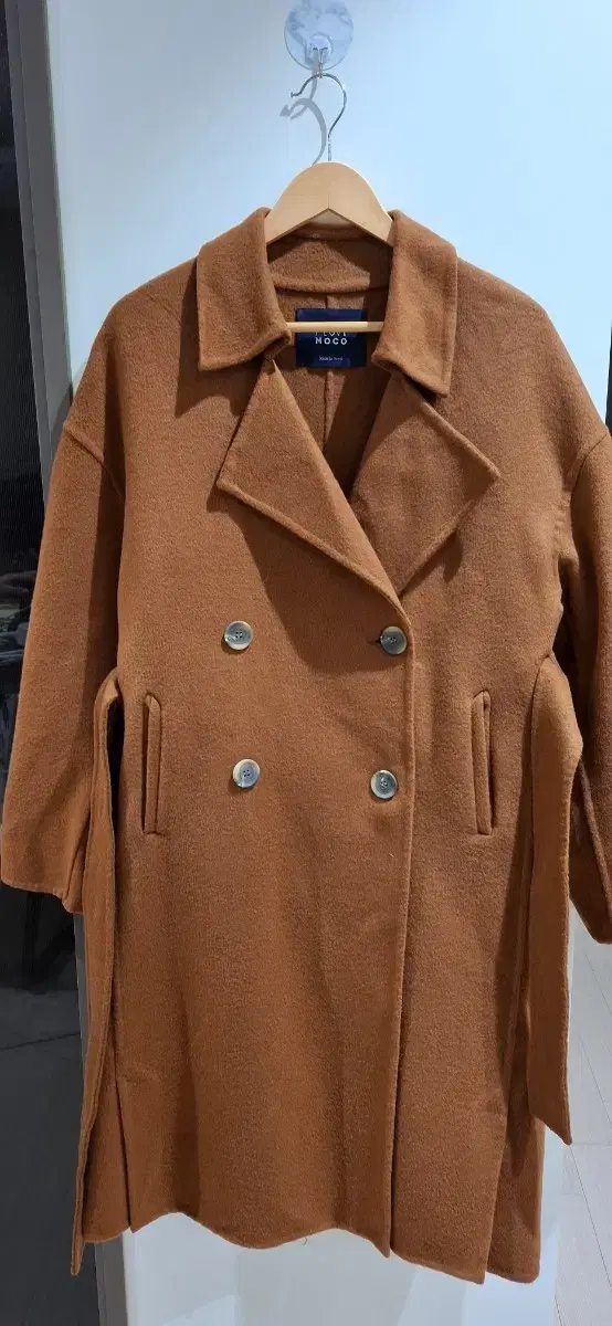 MOCO Brown Double Button Coat