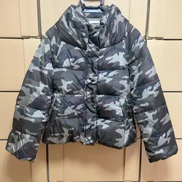 FREE'S PHRASE 여성용 다운 자켓 S 카모 패턴 카모플라주