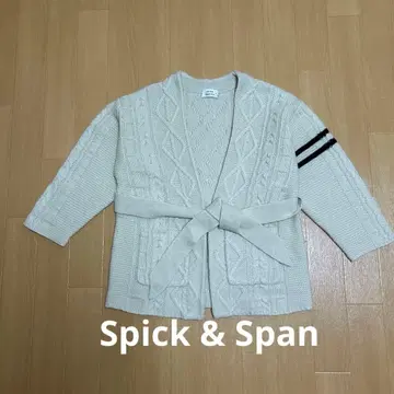 [ spick&span ] 케이블 짜임 니트 가디건