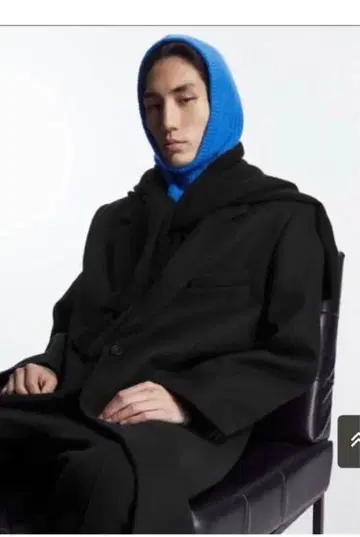 [ 미개봉 새상품 ] cos 장미 발라클라바 블루