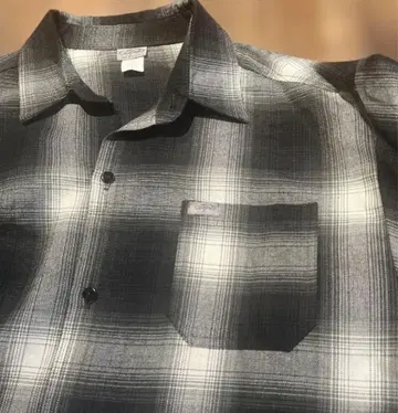 Caltop 컬트 체크 무늬 긴팔 셔츠 블랙 화이트