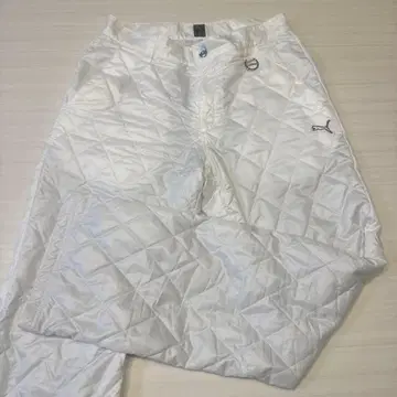 PUMA 퀼팅 화이트 팬츠 사이즈 5