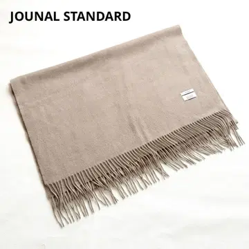 저널 스탠다드 캐시미어 100% 스톨 머플러 대형 베이지