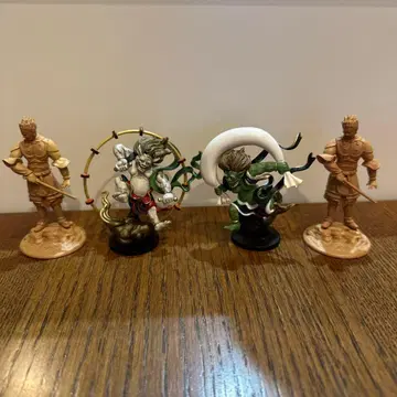 일본의 지보 불상 입체도록 2 풍신 뇌신 풀 채색 세트