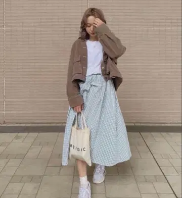 RUBYANDYOU 깅엄 체크 스커트