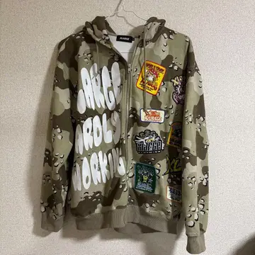 XLARGE 카모 패턴 후드티 M 사이즈