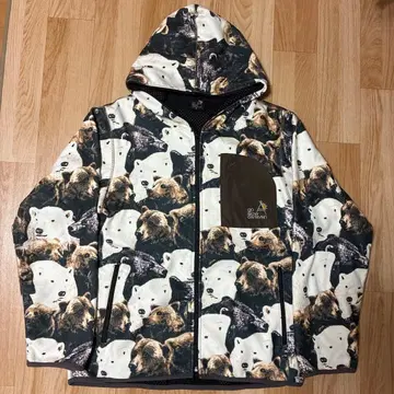 go slow caravan 플리스 자켓 곰 무늬 3 사이즈 ( M )