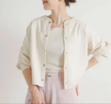 어반 리서치 도어스 코튼 맨투맨 래글런 숏 가디건