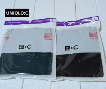 [ 새상품/2개 세트 ] 히트텍 캐시미어 블렌드 터틀넥 T 블랙&그린