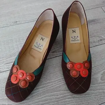 Masanobu 브라운 스웨이드 펌프스 22.5cm